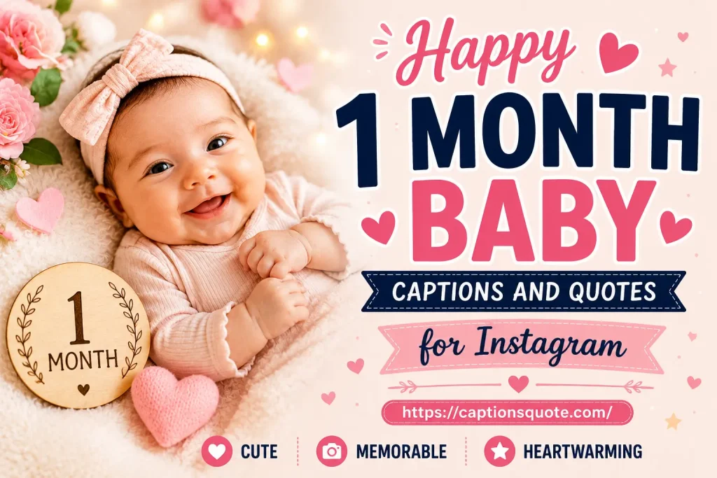 1 Month Baby Captions