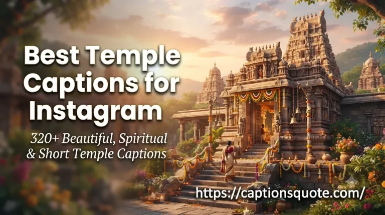 Best Temple Captions