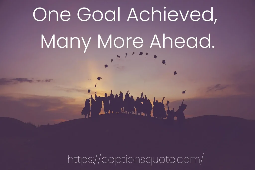 One goal achieved, many more ahead